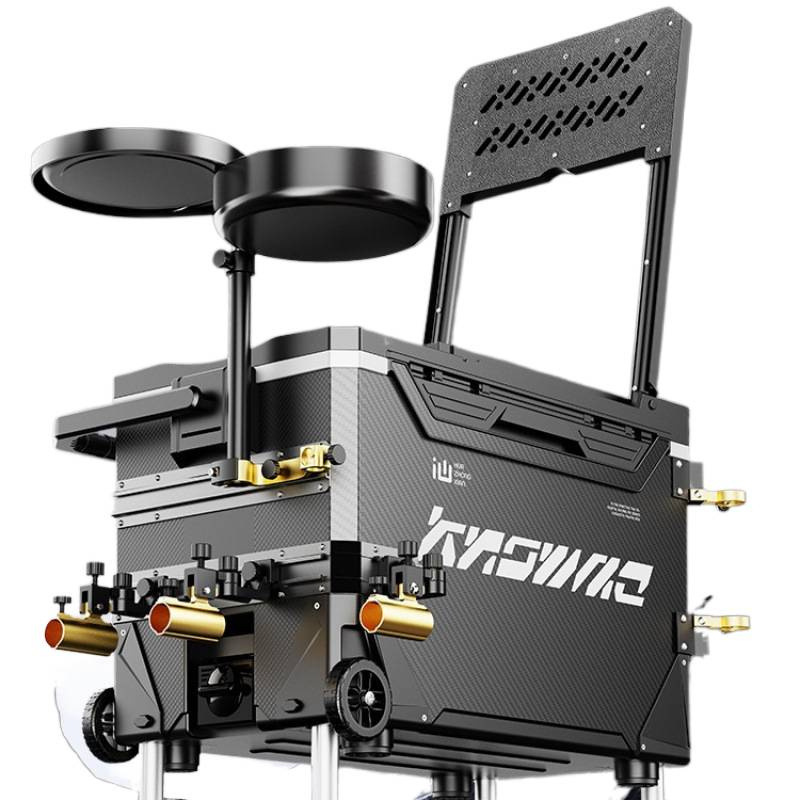 Fishing Kayak Crate - กล่องเก็บความเย็นสำหรับตกปลาแบบใหม่ ชุดอุปกรณ์ตกปลาครบชุด แท่นอเนกประสงค์พร้อมล้อ ถังใส่ปลา กล่องเก็บความเย็นสำหรับตกปลา