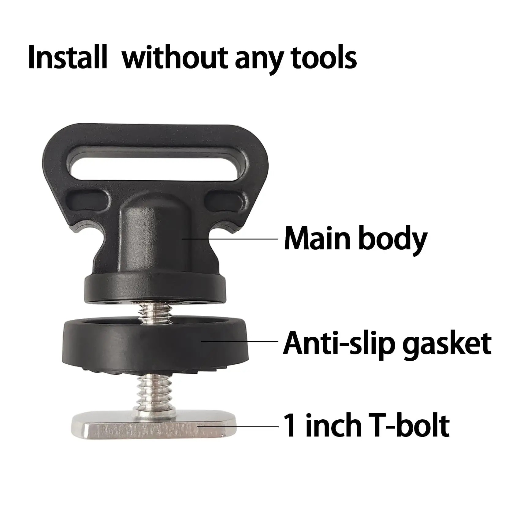 Fishing Kayak Rod Holder - ตัวยึดเรือคายัคแบบแนวนอน/แนวตั้งสำหรับยึดกล่องเก็บความเย็นและอุปกรณ์