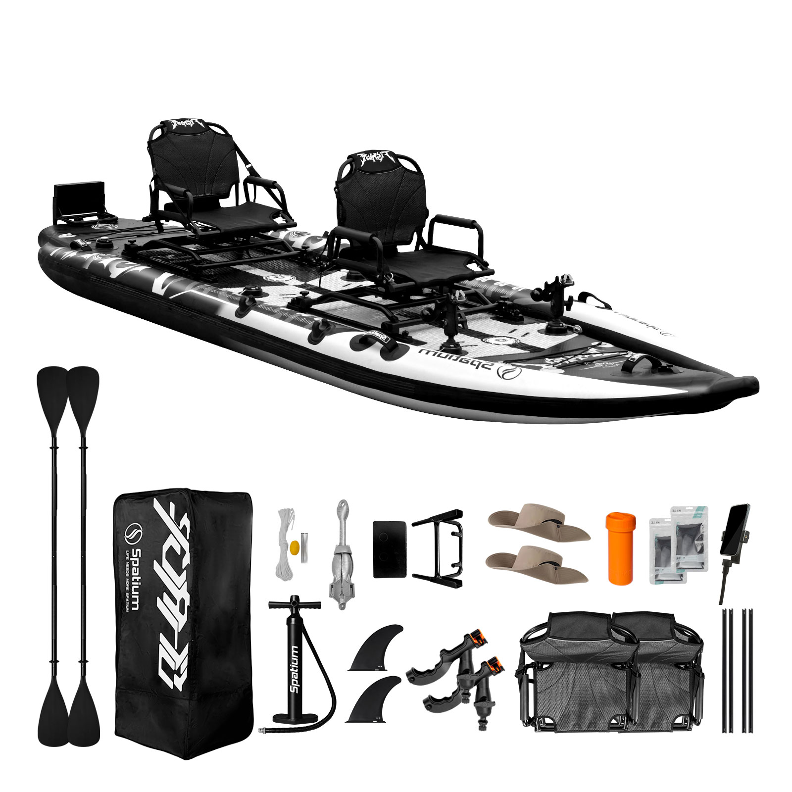 กระดานพายตกปลาแบบเป่าลมสำหรับ  - Fishing Kayak Paddle บทวิจารณ์และราคา