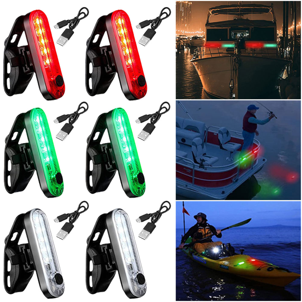 ไฟนำทางเรือ LED ชาร์จ USB ไฟสั - Fishing Kayak Cart บทวิจารณ์และราคา