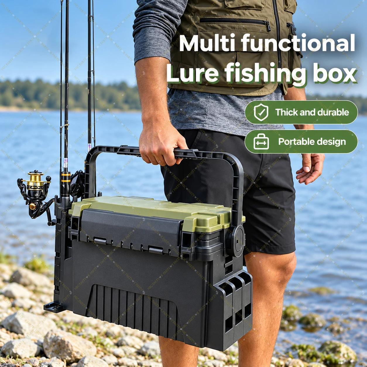 กล่องอุปกรณ์ตกปลาขนาดใหญ่ จุได - Fishing Kayak Crate บทวิจารณ์และราคา